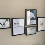 Bilderwand am Esstisch