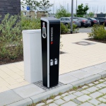 Ladestation für Elektroautos am Hafenmeistergebäude